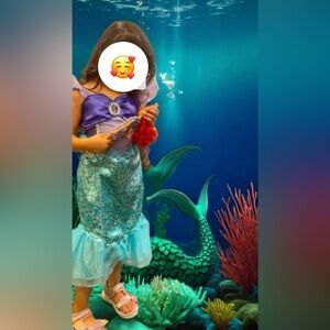 Beautiful Mermaid dress. Perfect condition. Size: 4T - 6T